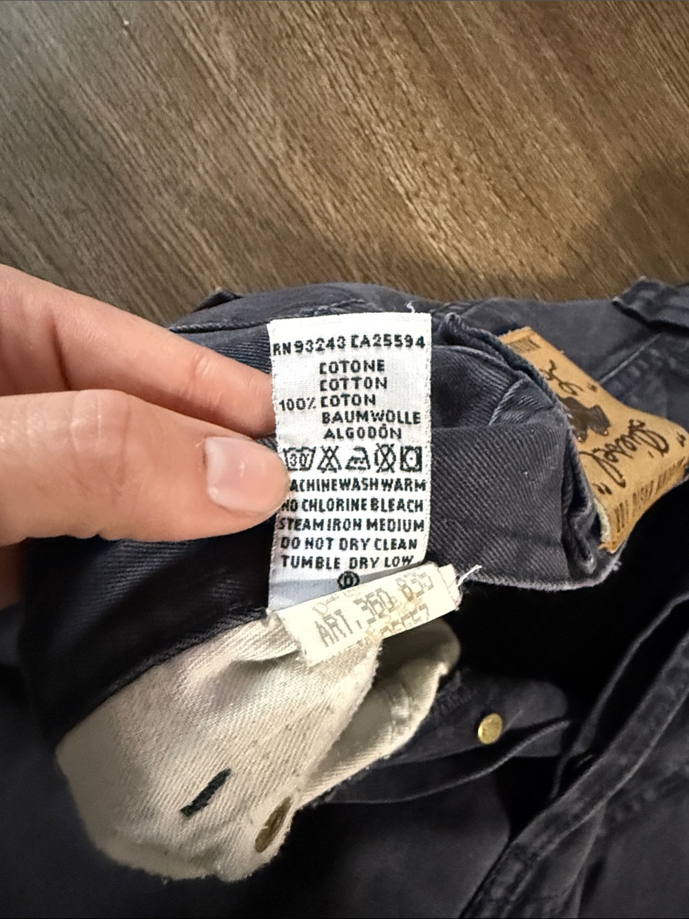 Vintage Diesel Men’s Charcoal Relaxed Jeans 30X30 - Picture 7 of 7